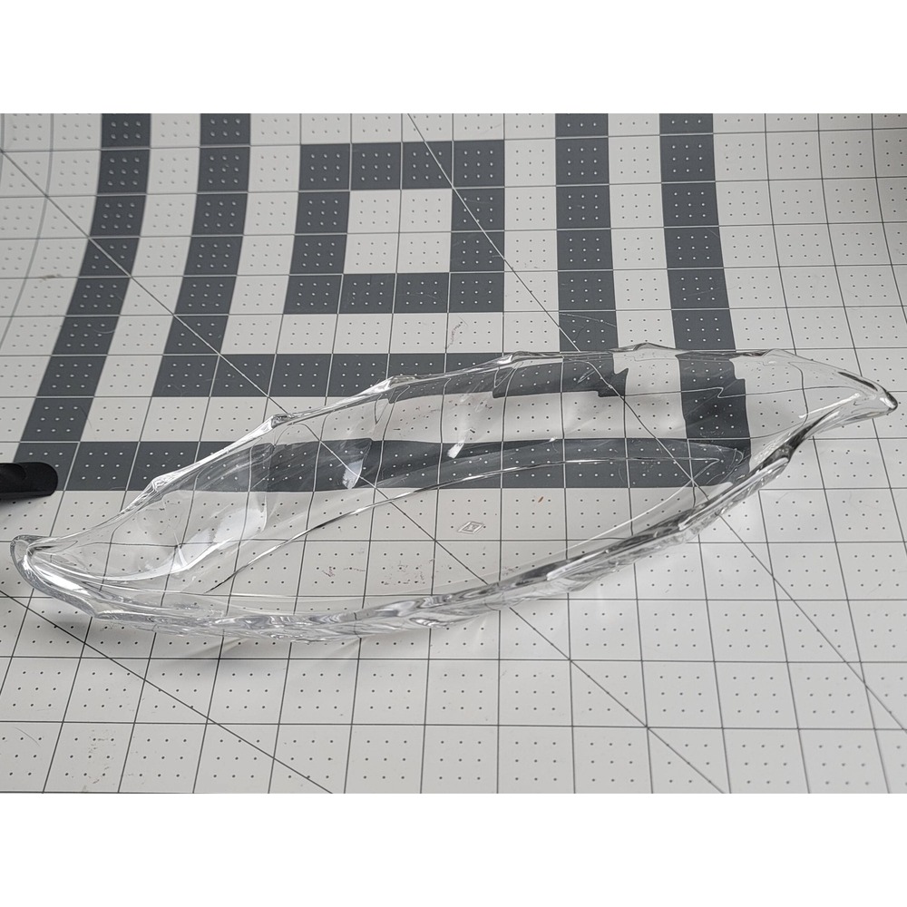 Vintage Heisey Clear Crystal Glass Relish or Celery Dish 10" Leaf Shaped